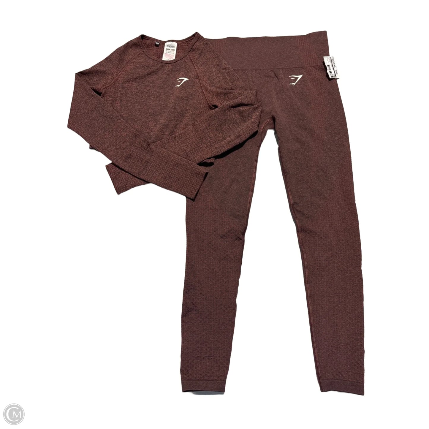 Athletic Pants 2pc By Gym Shark In Brown, Size: S