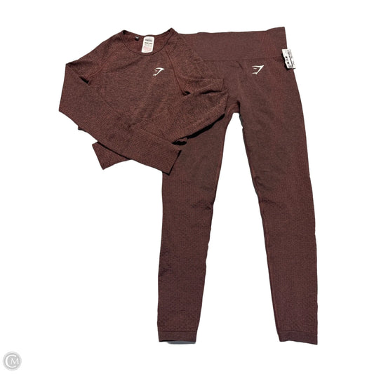 Athletic Pants 2pc By Gym Shark In Brown, Size: S
