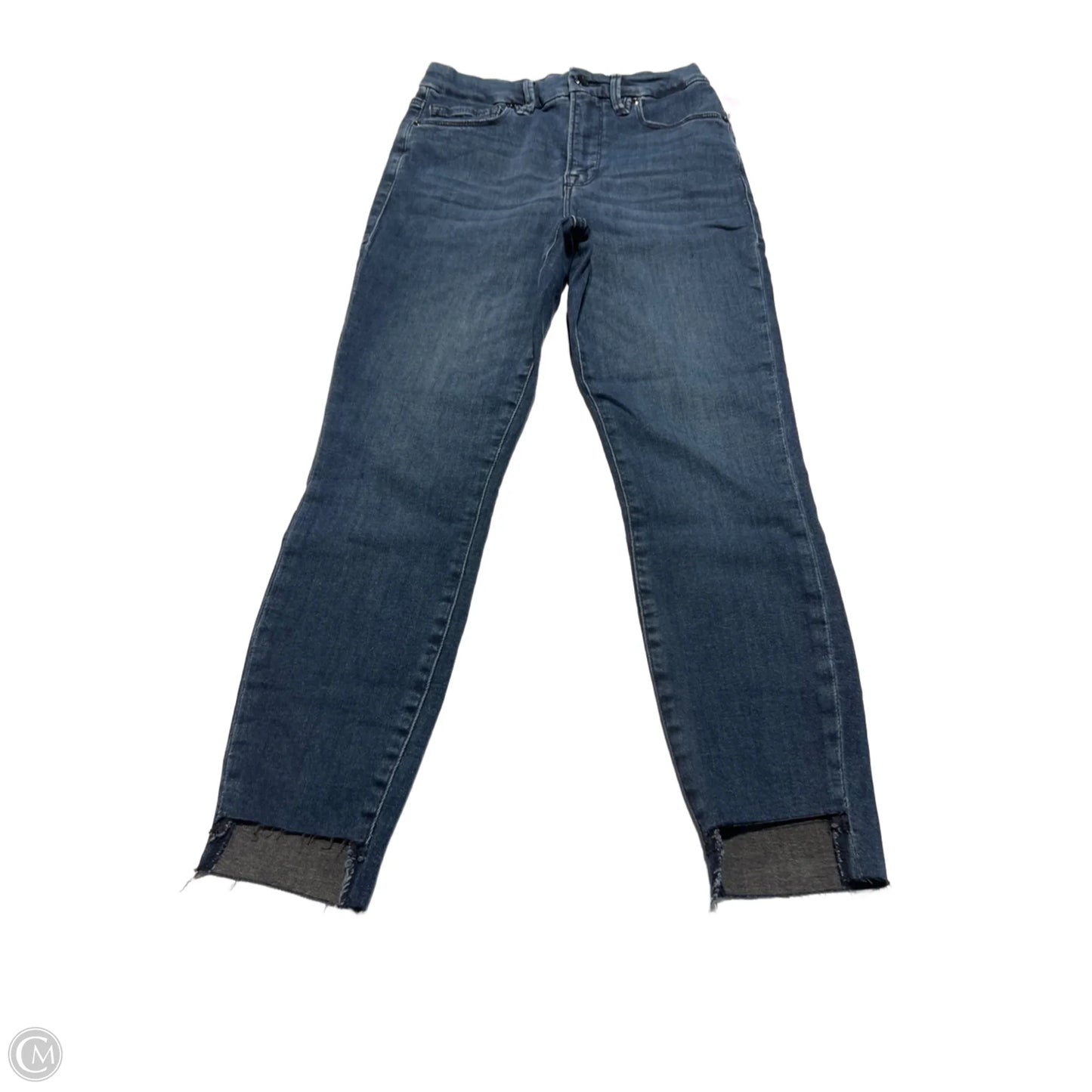 Jeans Skinny By Good American In Blue Denim, Size: 6