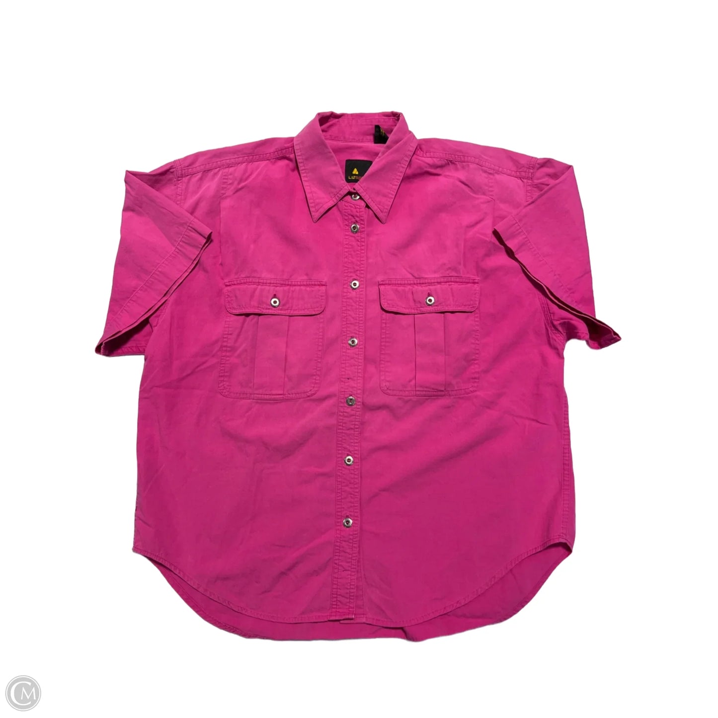 Top Short Sleeve By Liz Claiborne In Pink, Size: M