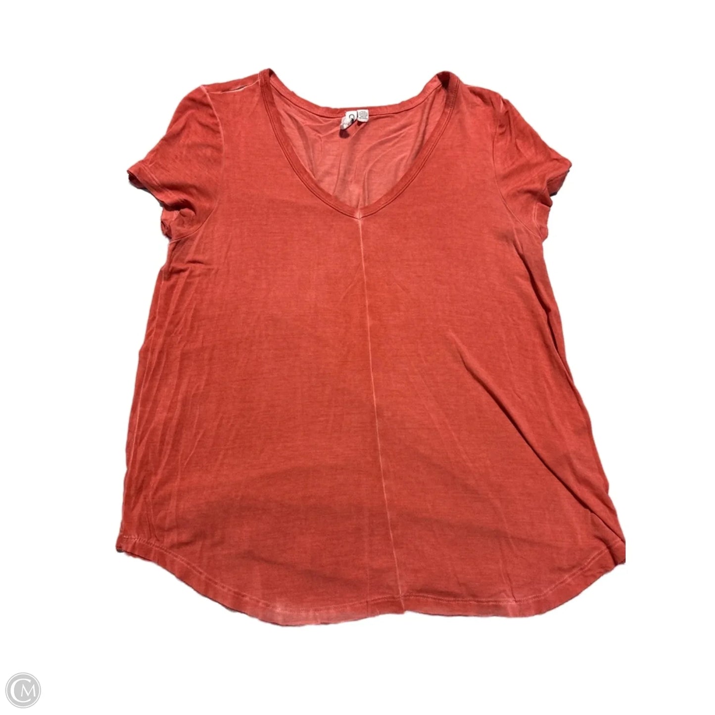 Top Short Sleeve By Cable And Gauge In Orange, Size: M