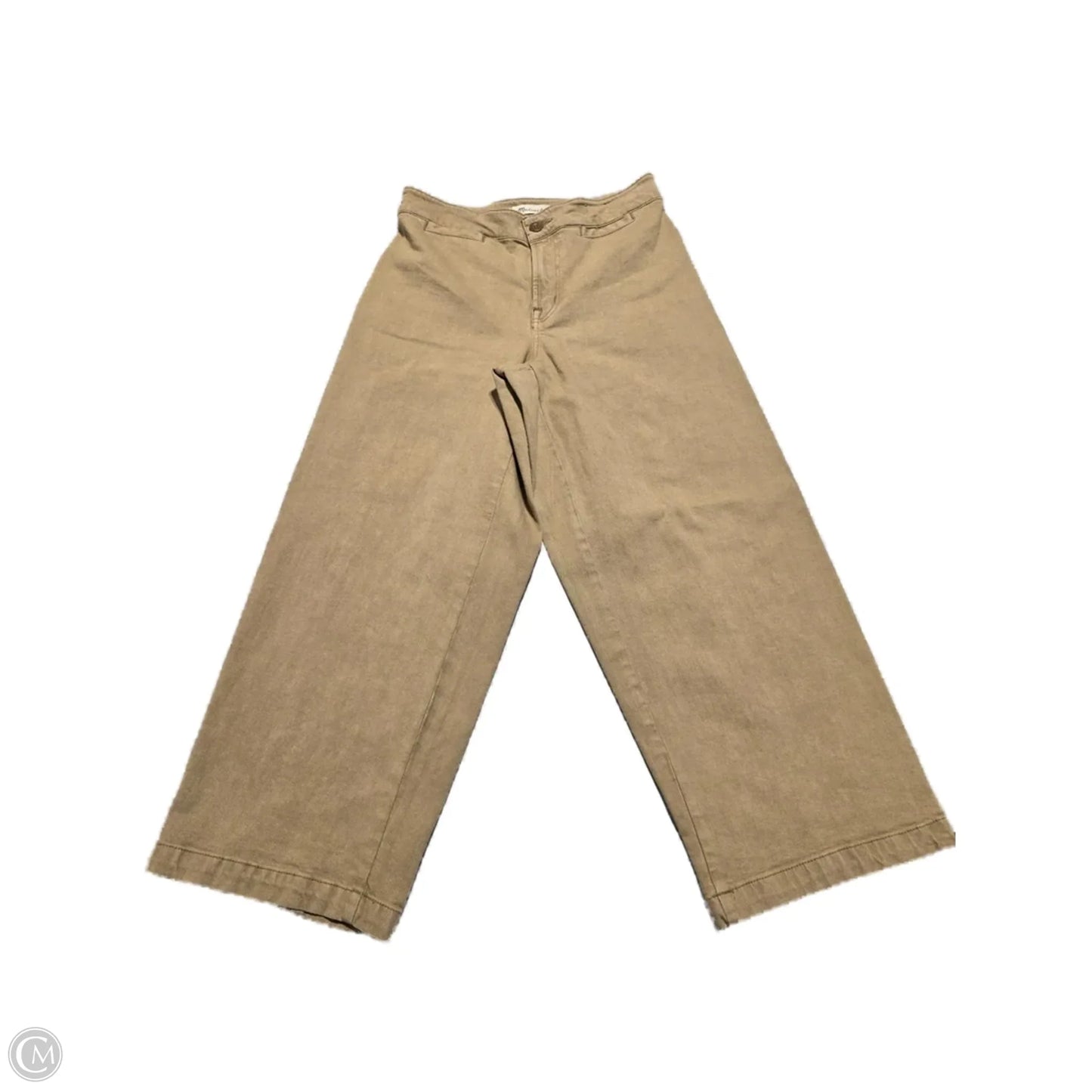 Jeans Wide Leg By Madewell In Tan, Size: 28