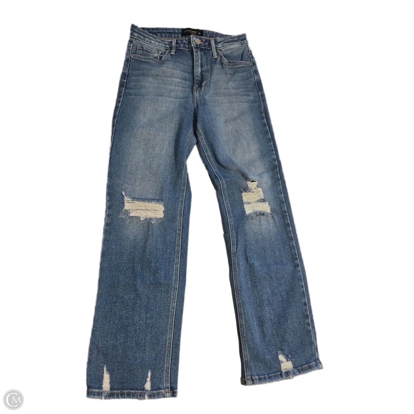 Jeans Straight By Just Black In Blue Denim, Size: 4