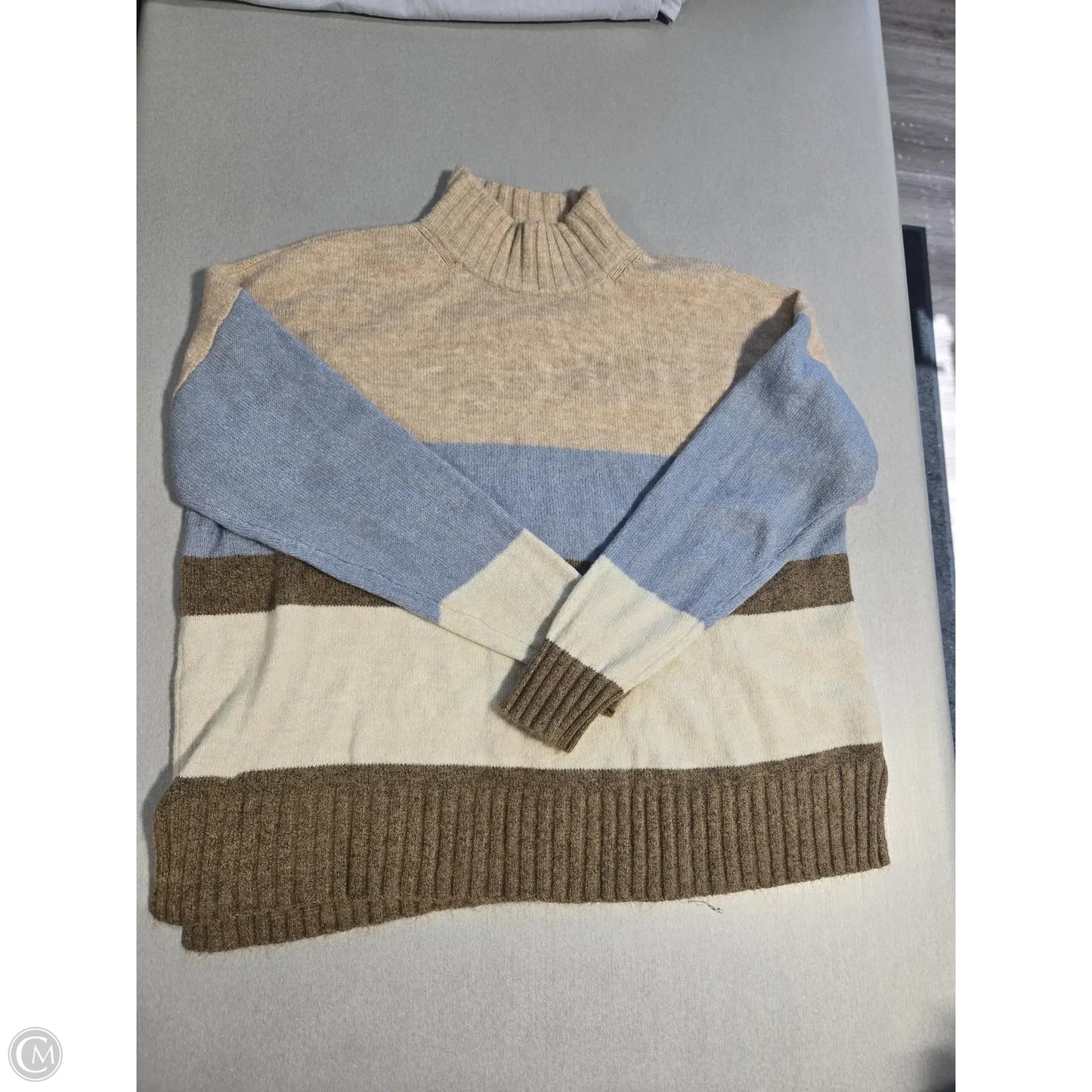 Sweater By Tribal In Tan, Size: S