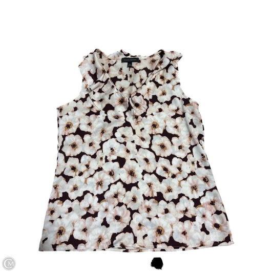Blouse Sleeveless By Banana Republic In Floral Print, Size: S
