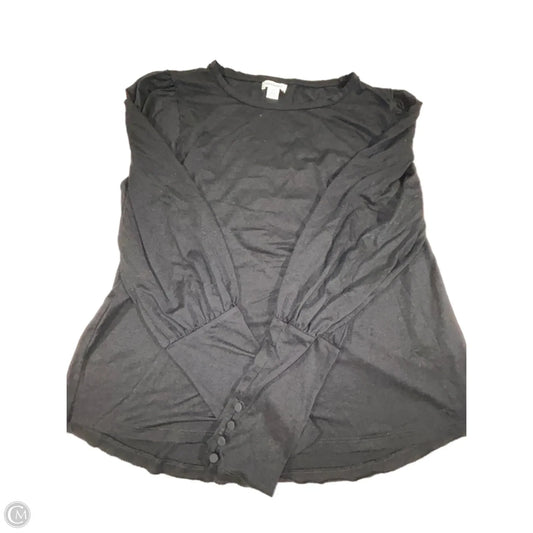 Top Long Sleeve By Sundance In Black, Size: L