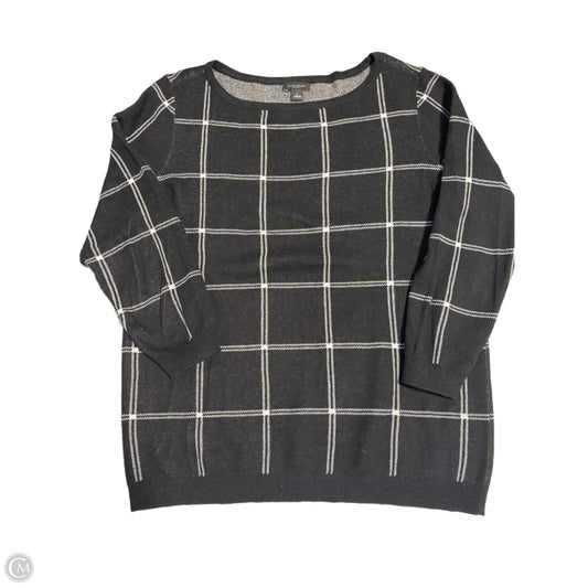 Top 3/4 Sleeve By Ann Taylor In Black, Size: M