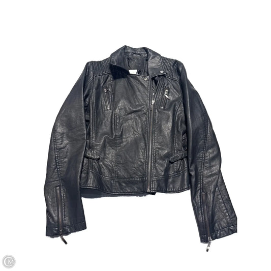 Jacket Moto By Max Studio In Black, Size: L