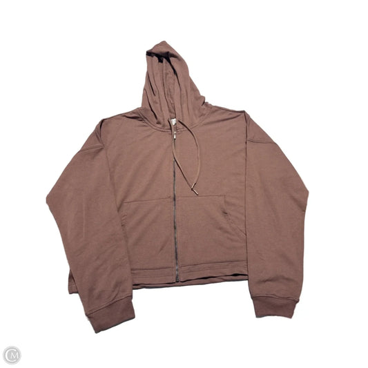 Sweatshirt Hoodie By 90 Degrees By Reflex In Brown, Size: Xxl