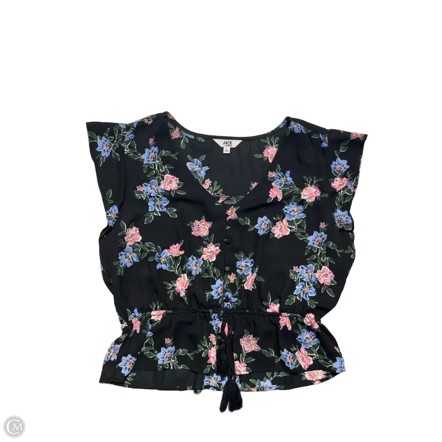 Blouse Short Sleeve By Jack By Bb Dakota In Black, Size: L