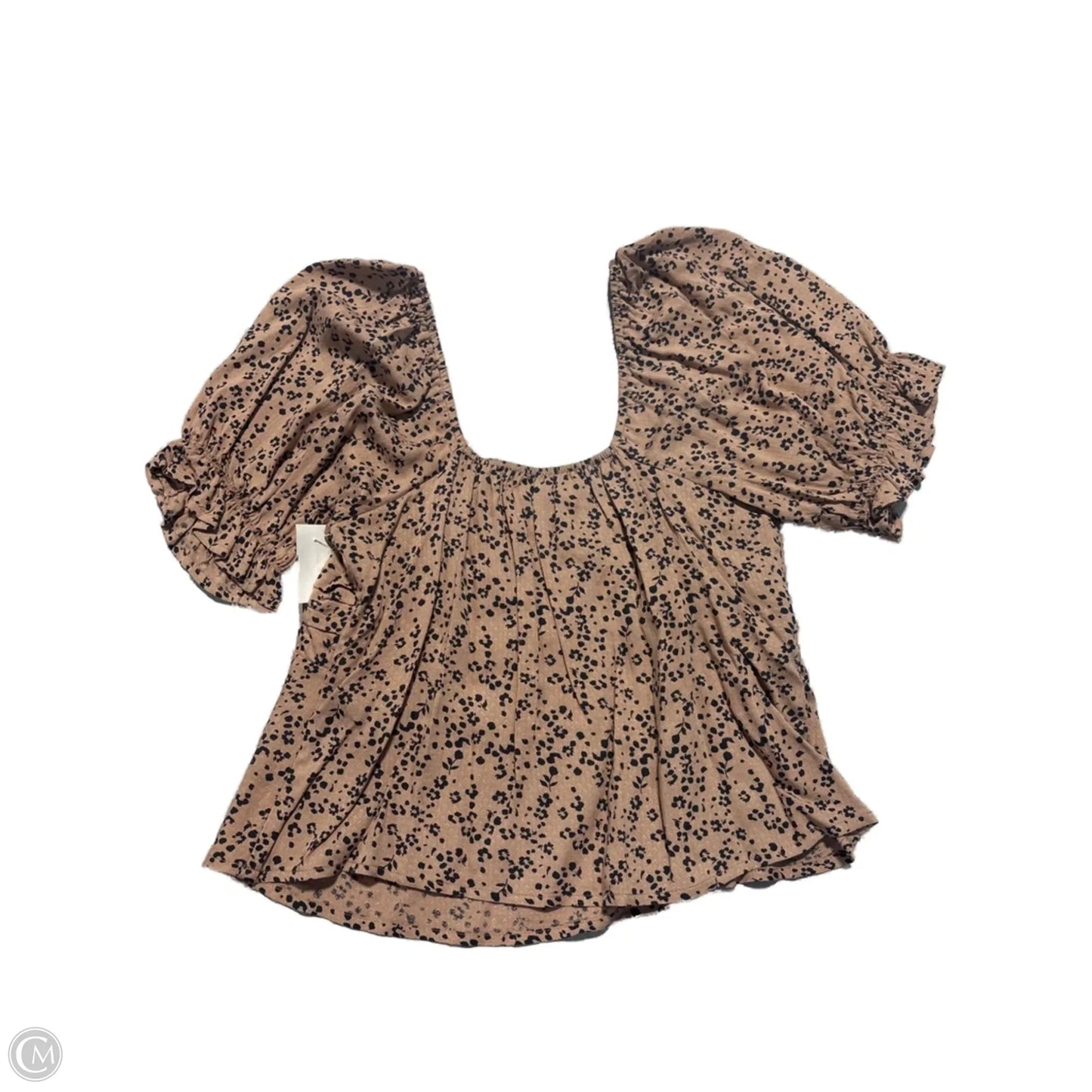 Top Short Sleeve By Cmc In Animal Print, Size: M