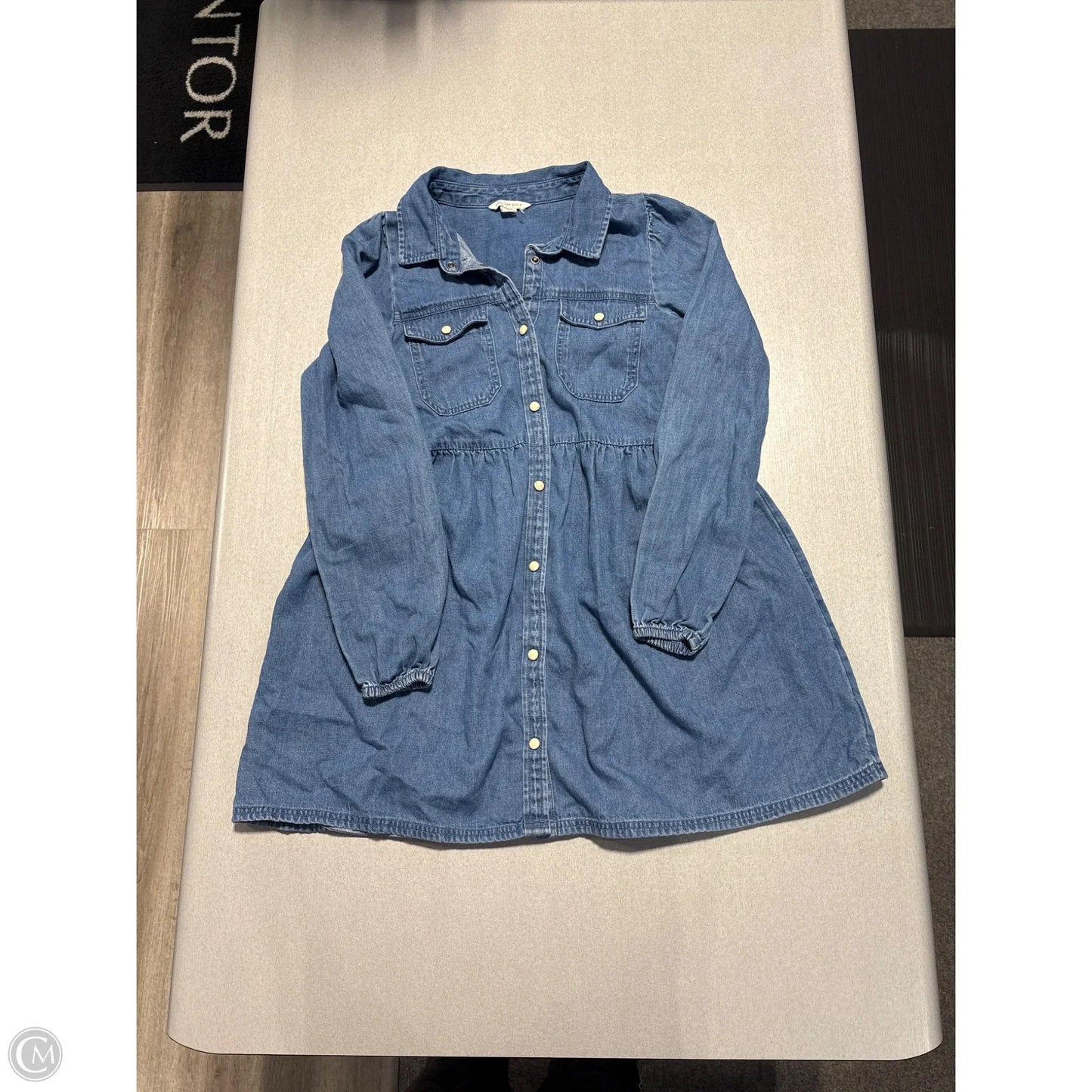 Dress Casual Short By American Eagle In Blue Denim, Size: Xs