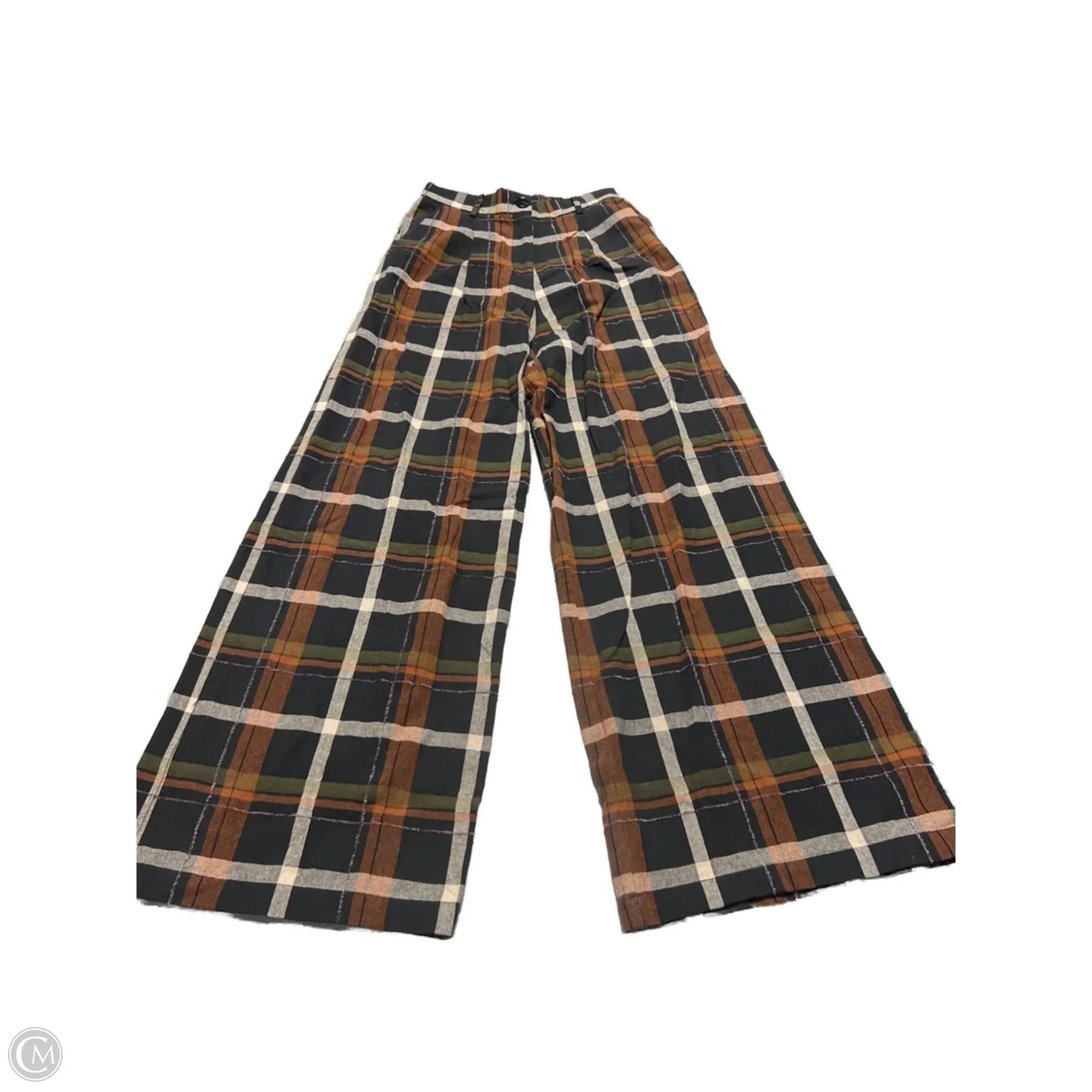 Pants Linen By Cmc In Plaid Pattern, Size: Xs