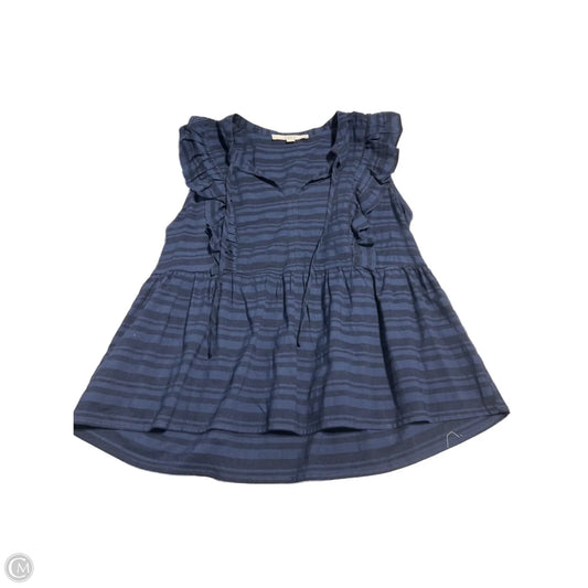 Top Sleeveless By Loft In Blue, Size: S