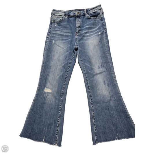 Jeans Flared By Risen In Blue Denim, Size: 10