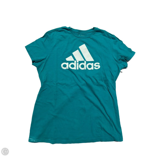 Top Short Sleeve By Adidas In Blue, Size: Xl