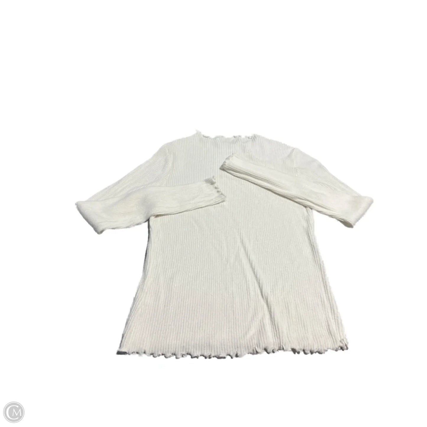 Top Long Sleeve Basic By Gilli In White, Size: S