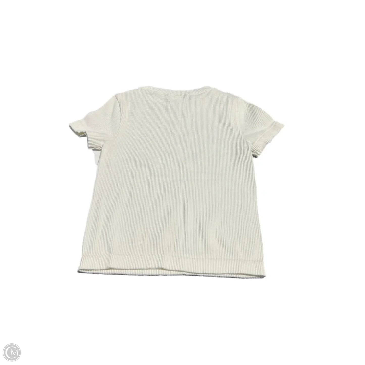 Top Short Sleeve By Old Navy In Cream, Size: M