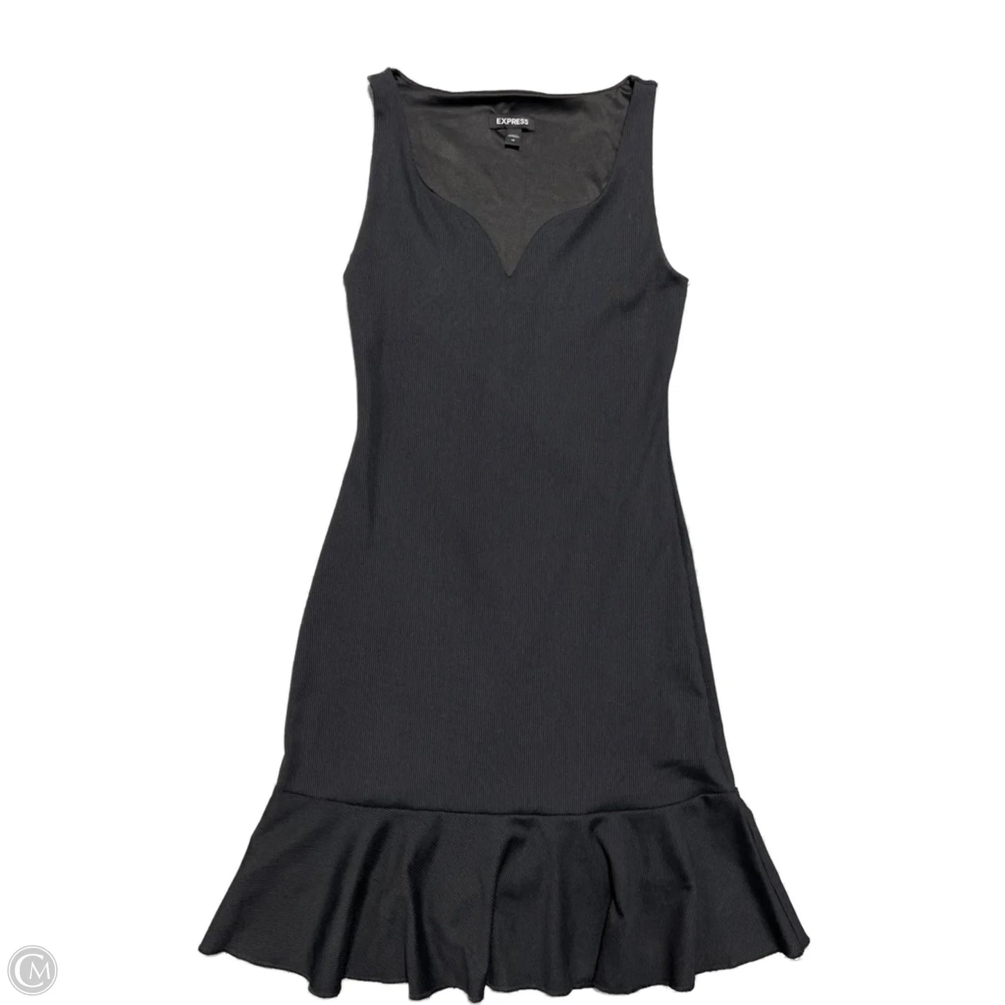 Dress Casual Midi By Express In Black, Size: Xs
