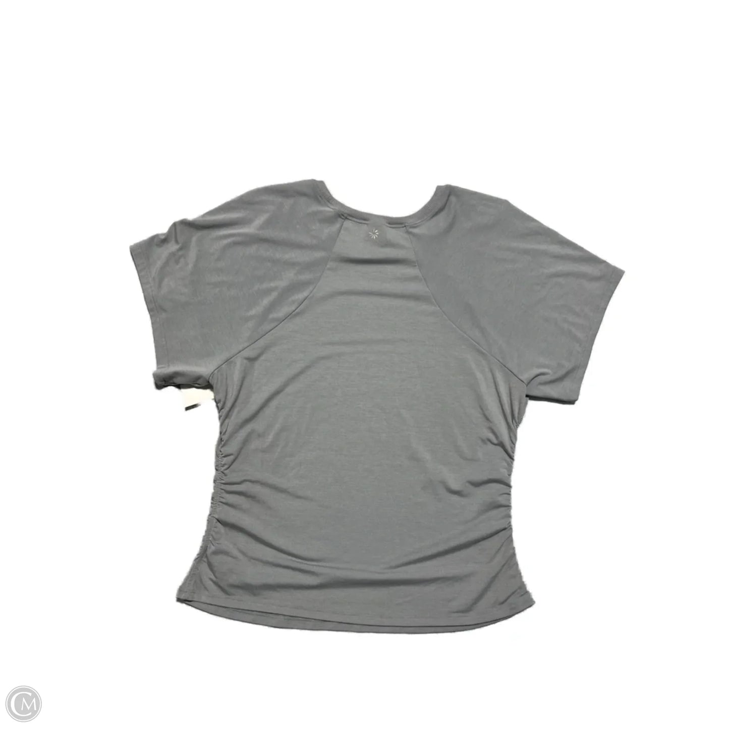 Athletic Top Short Sleeve By Athleta In Grey, Size: L