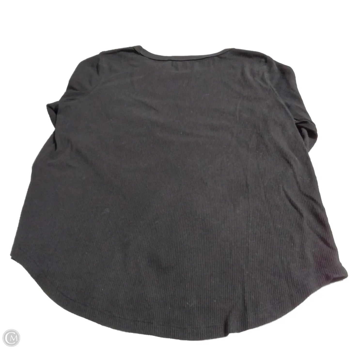 Top Long Sleeve Basic By Gap In Black, Size: L