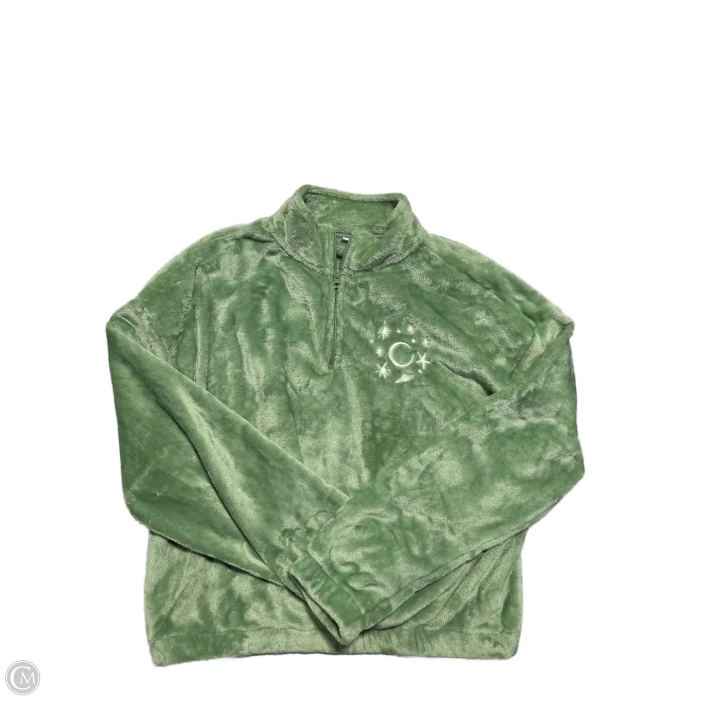Jacket Fleece By Mighty Fine In Green, Size: Xl