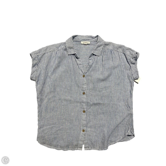 Top Short Sleeve By Beachlunchlounge In Striped Pattern, Size: S
