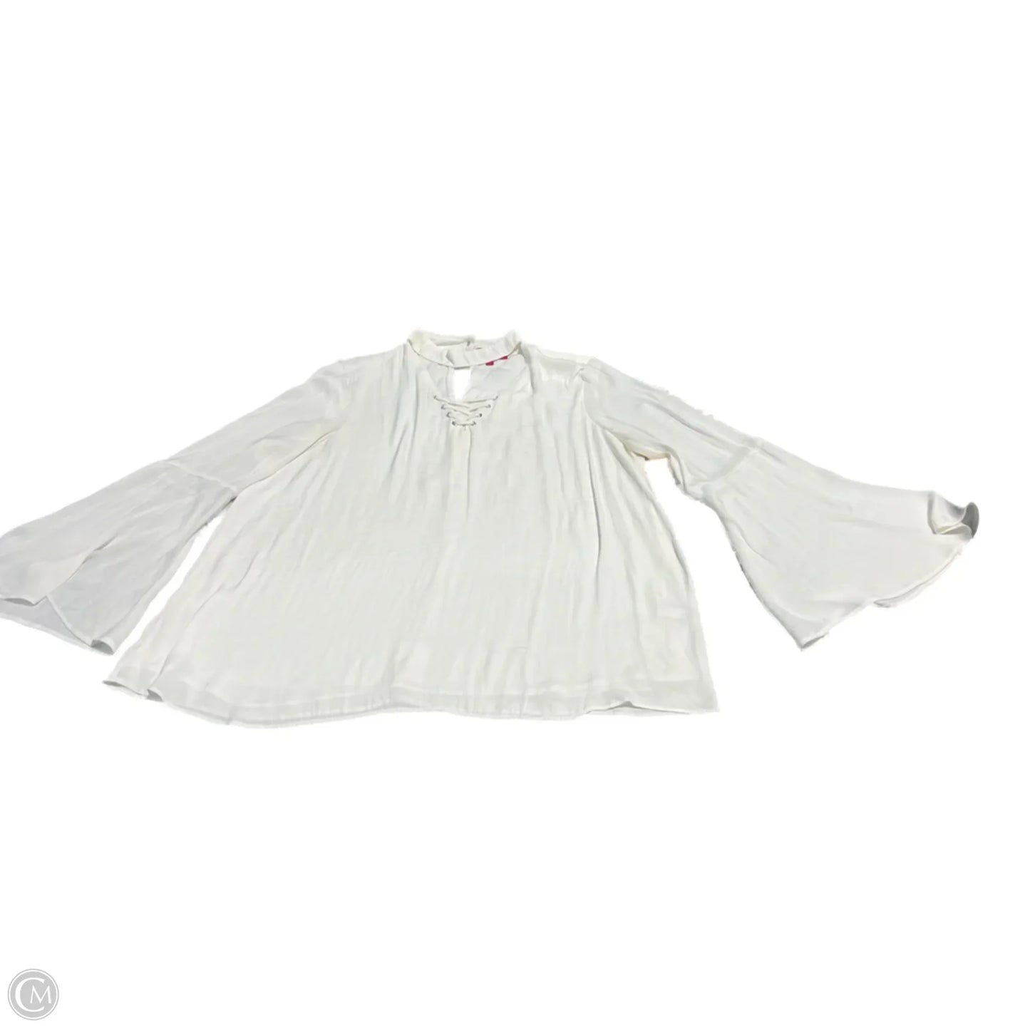 Top Long Sleeve Basic By Jennifer Lopez In White, Size: Xl