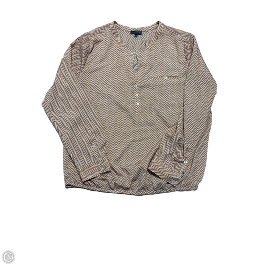 Top Long Sleeve Basic By Limited In Orange, Size: Xl
