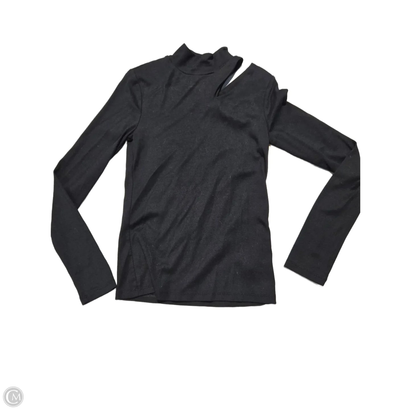 Top Long Sleeve Basic By Gap In Black, Size: S
