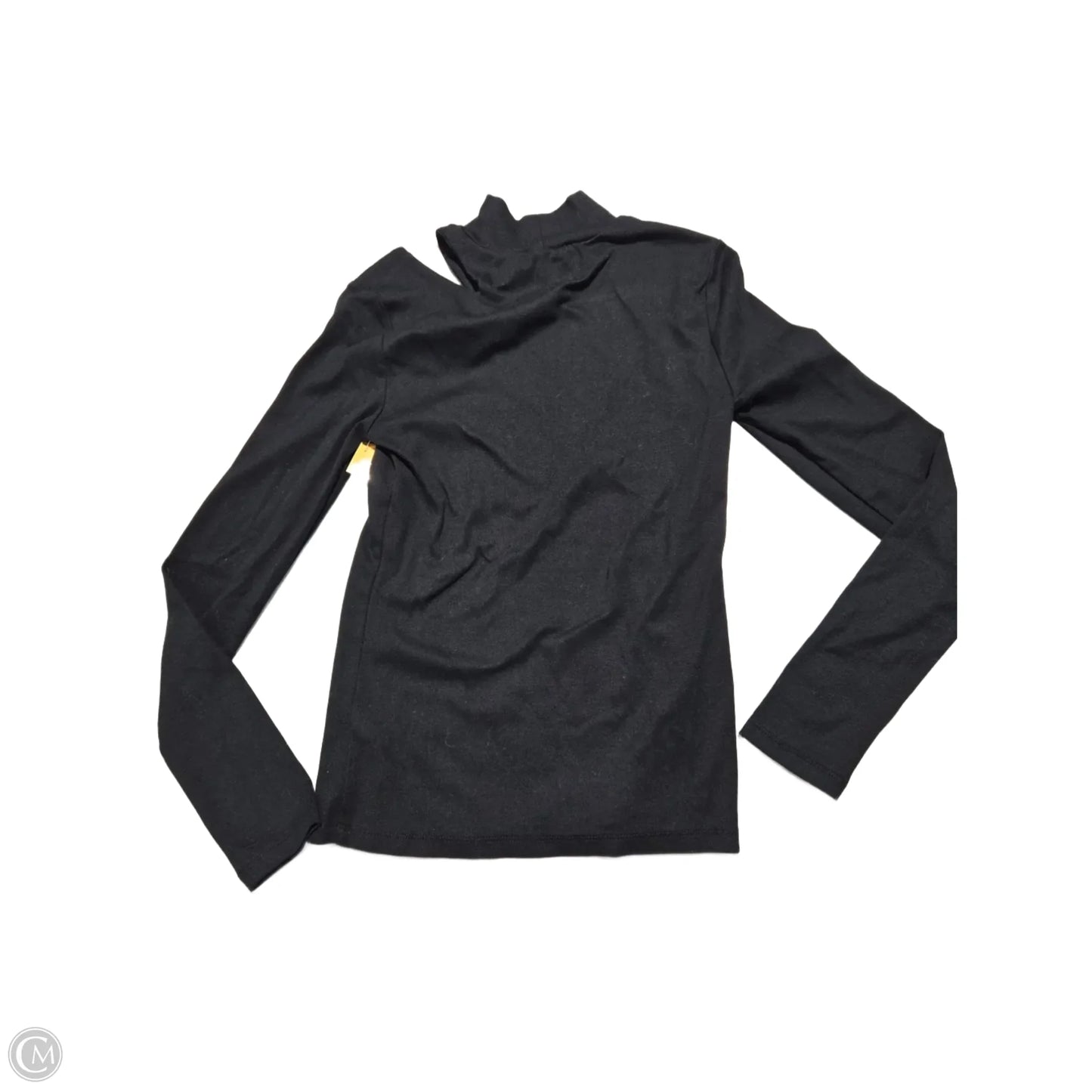 Top Long Sleeve Basic By Gap In Black, Size: S