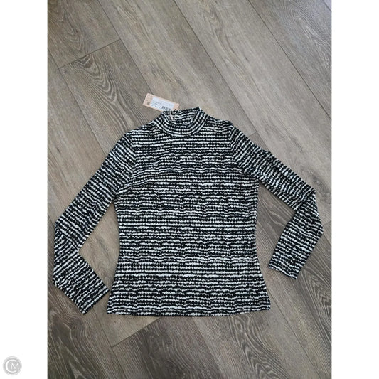Top Long Sleeve By Cma In Black & White, Size: M