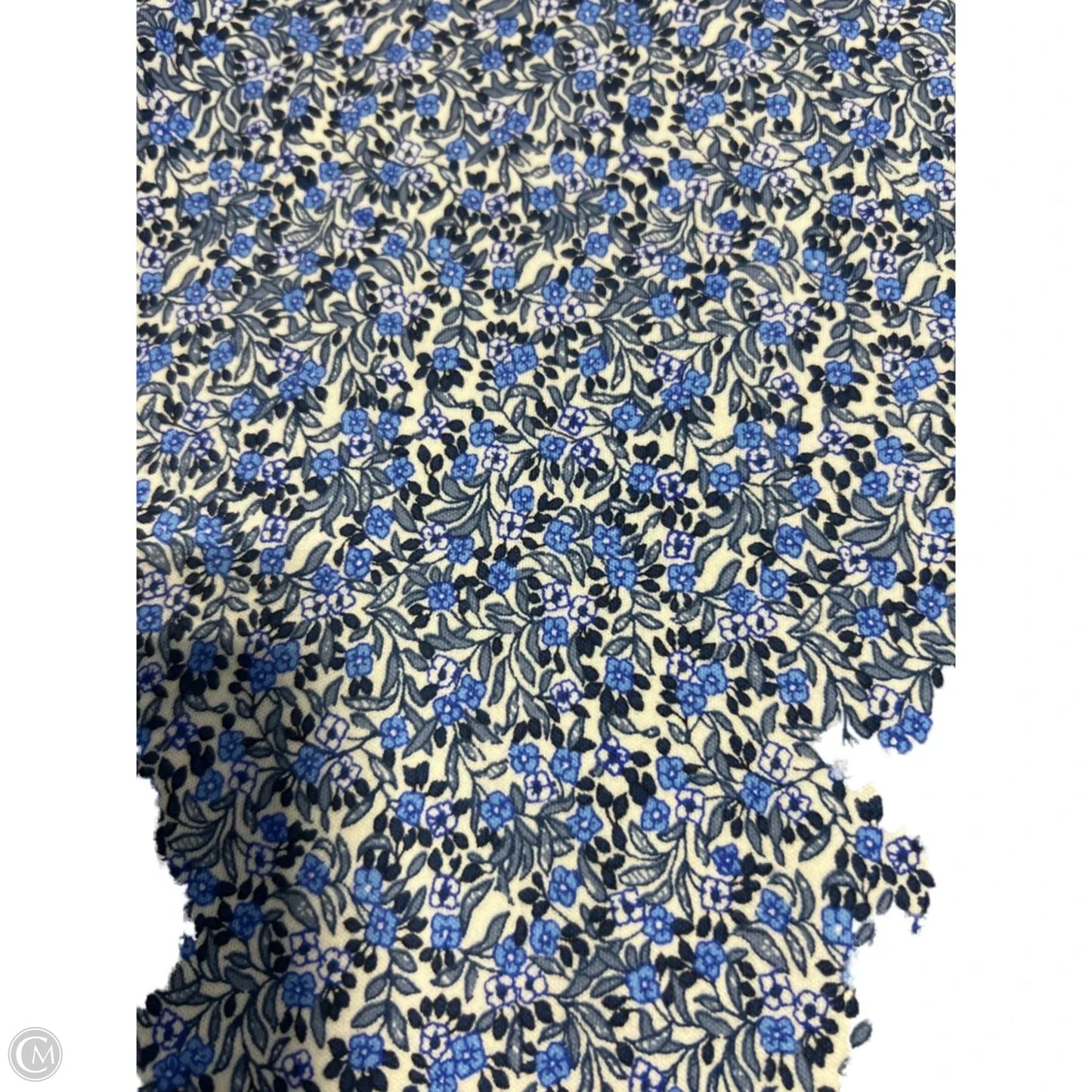 Top 3/4 Sleeve Basic By Croft And Barrow In Floral Print, Size: 2x