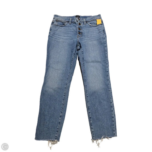 Jeans Straight By J. Crew In Blue Denim, Size: 28