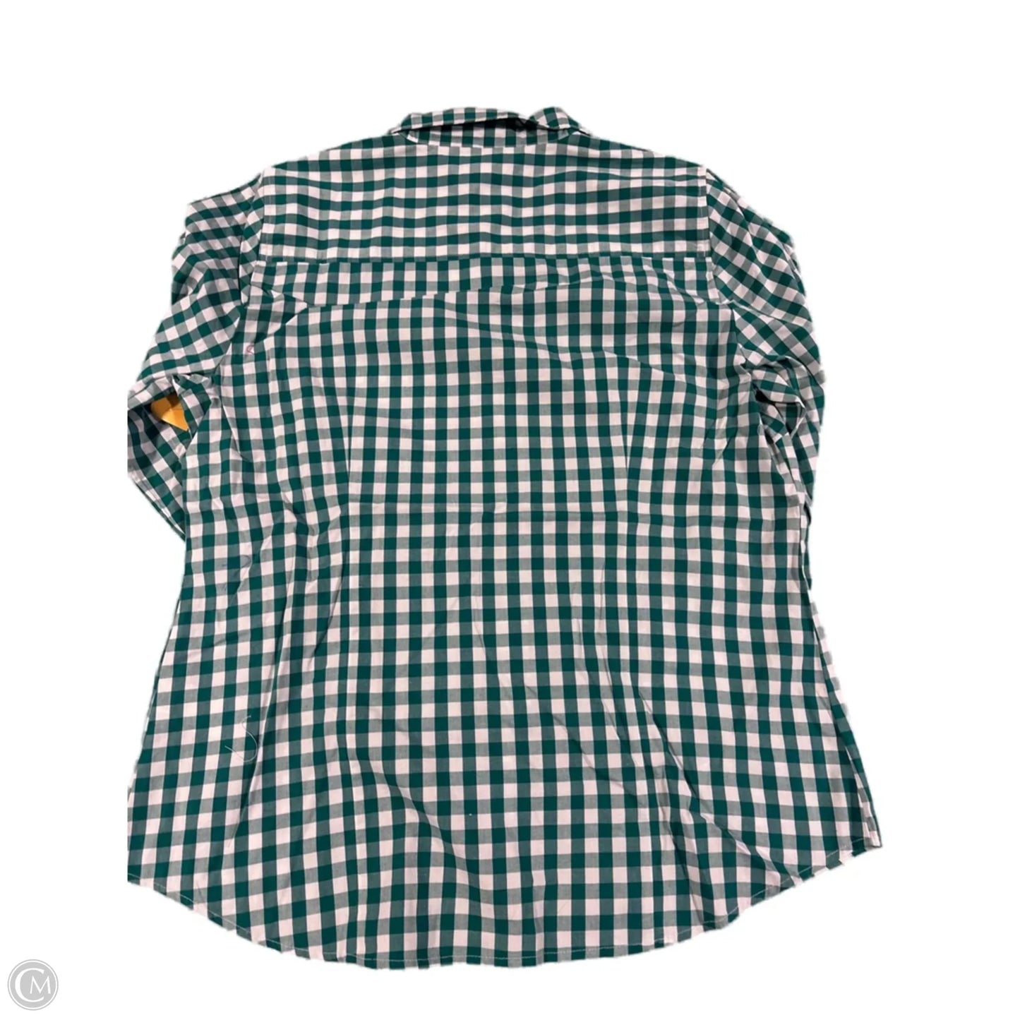 Top Long Sleeve By J. Crew In Plaid Pattern, Size: M