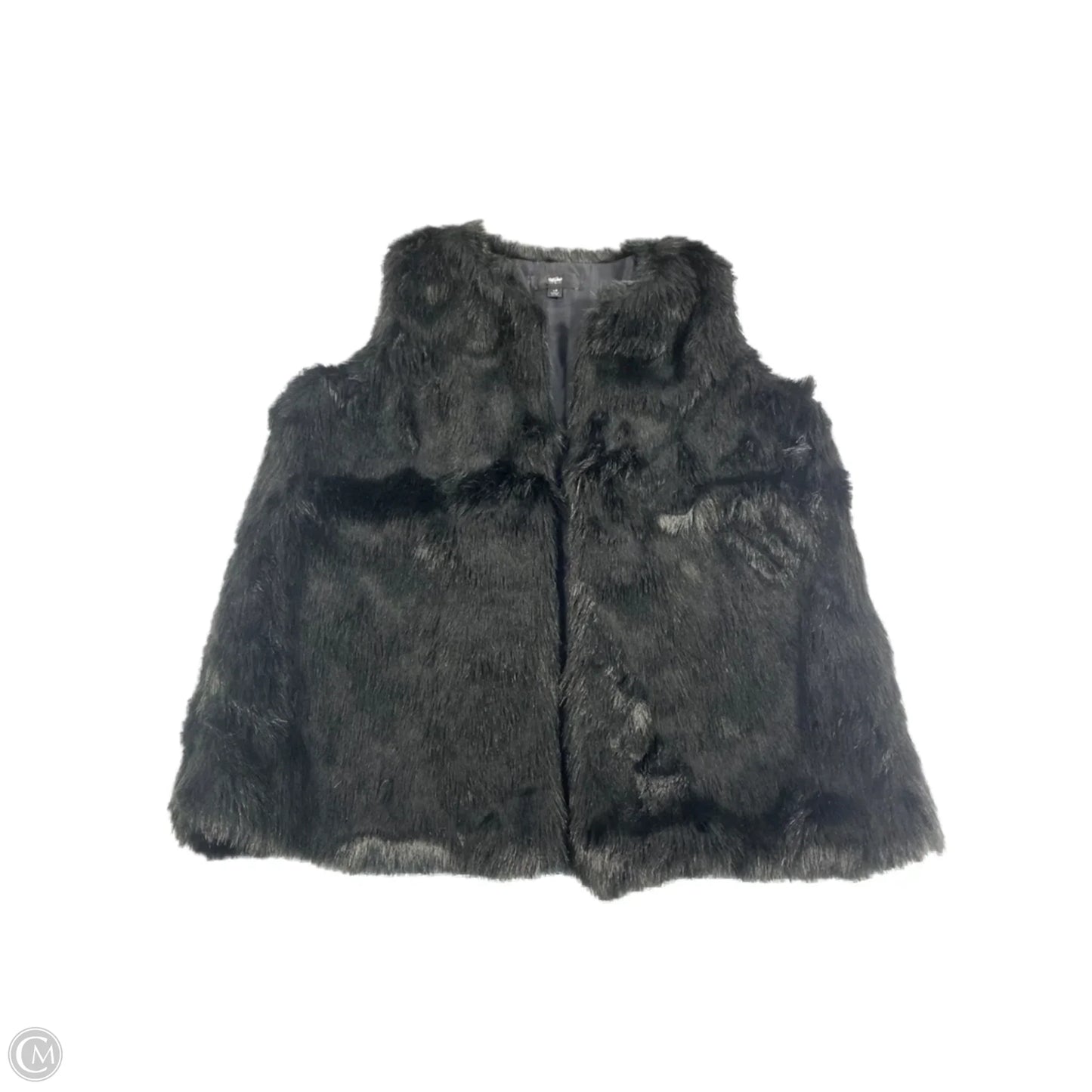 Vest Faux Fur & Sherpa By Mossimo In Black, Size: L