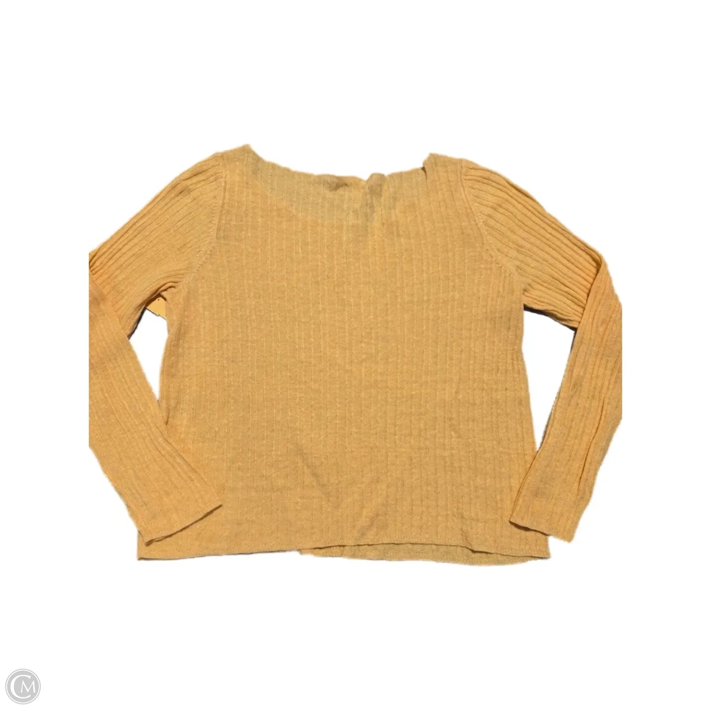 Top Long Sleeve Basic By Eileen Fisher In Orange, Size: Xs