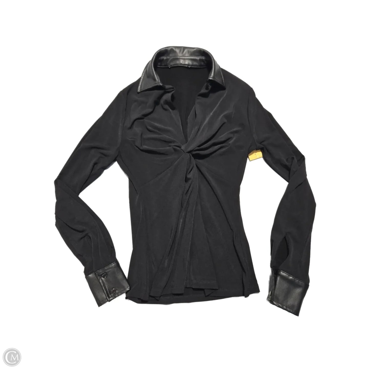 Top Long Sleeve By Cmc In Black, Size: S