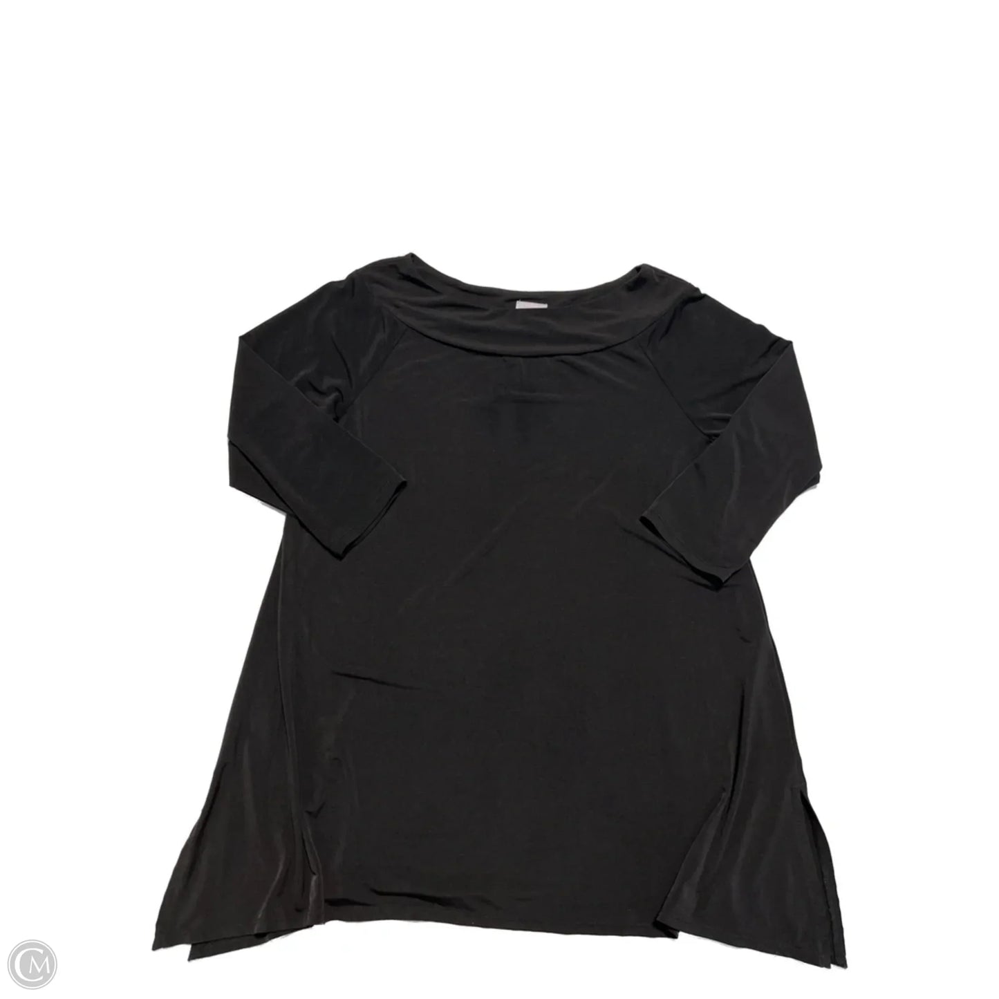 Top Long Sleeve Basic By Chicos In Black, Size: S