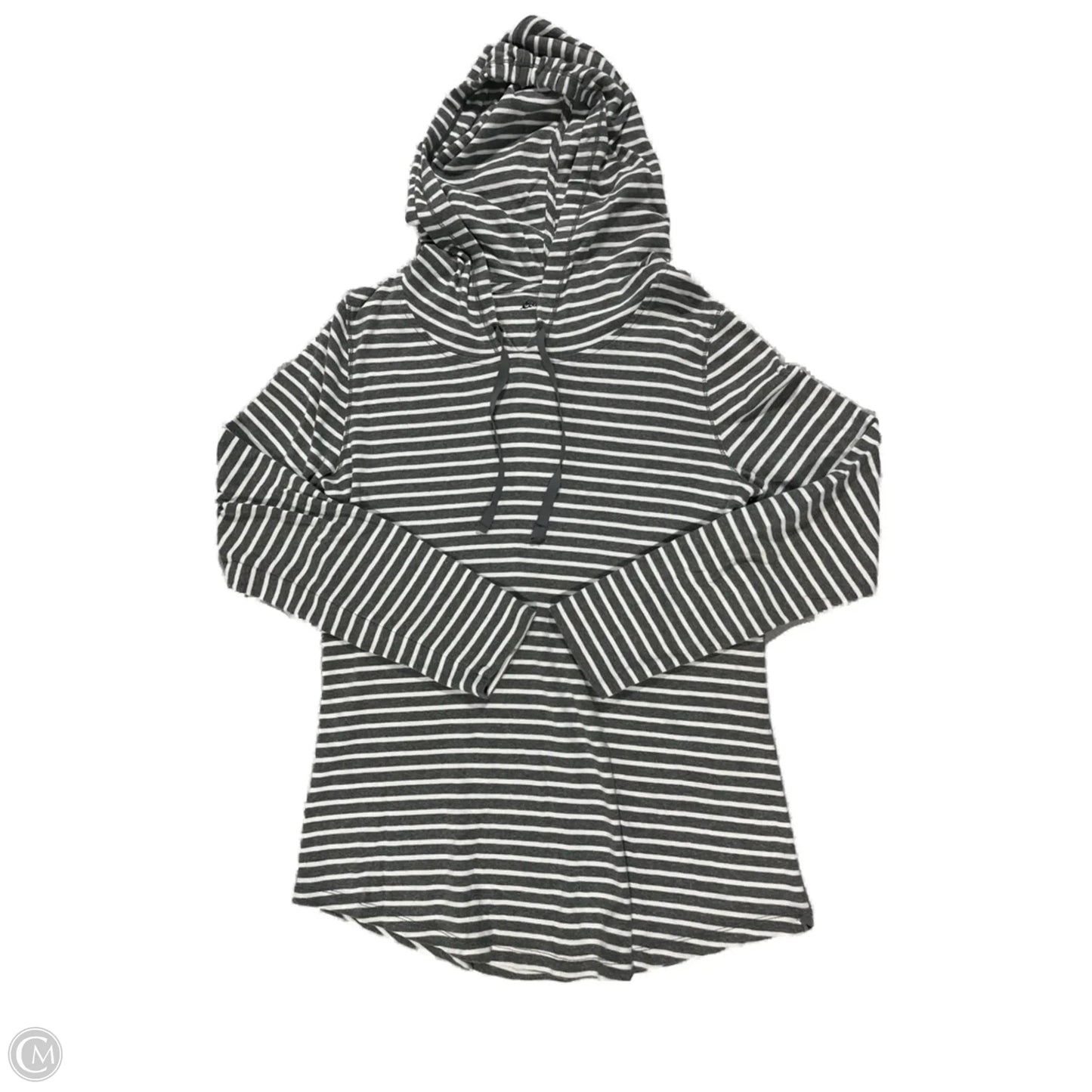 Top Long Sleeve Basic By Eddie Bauer In Striped Pattern, Size: L