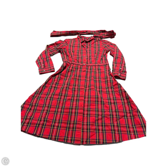 Dress Casual Midi By J. Crew In Plaid Pattern, Size: 6