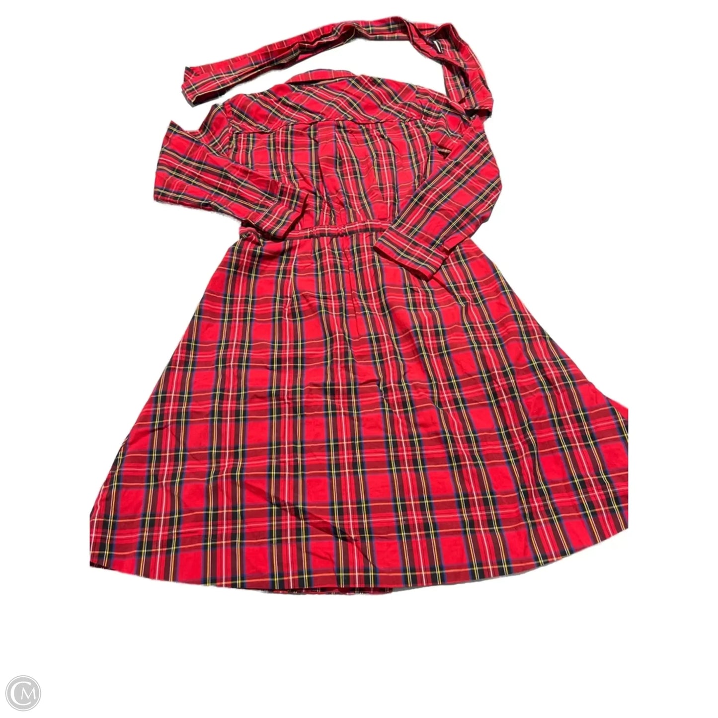 Dress Casual Midi By J. Crew In Plaid Pattern, Size: 6