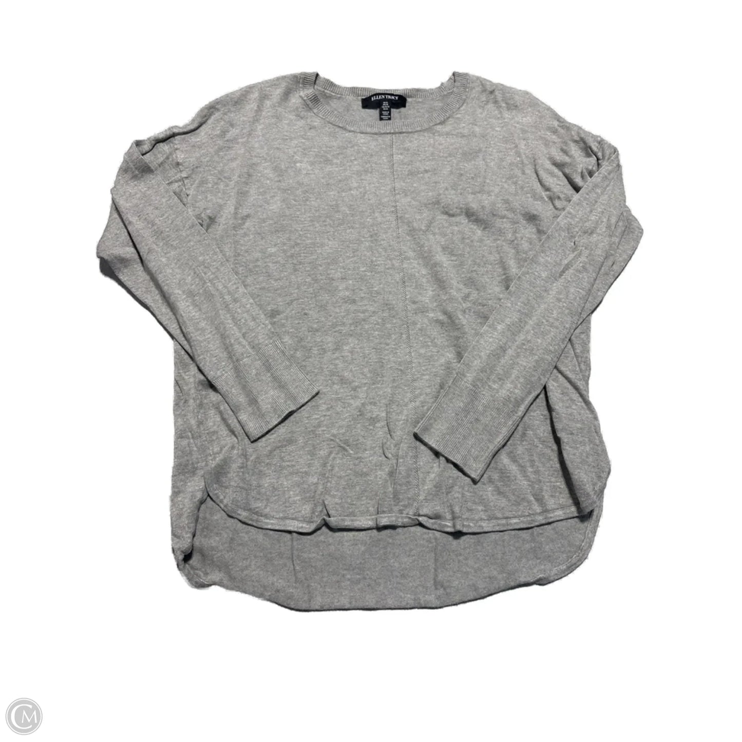Top Long Sleeve Basic By Ellen Tracy In Grey, Size: M