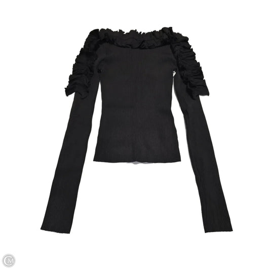 Top Long Sleeve By 7 For All Mankind In Black, Size: L