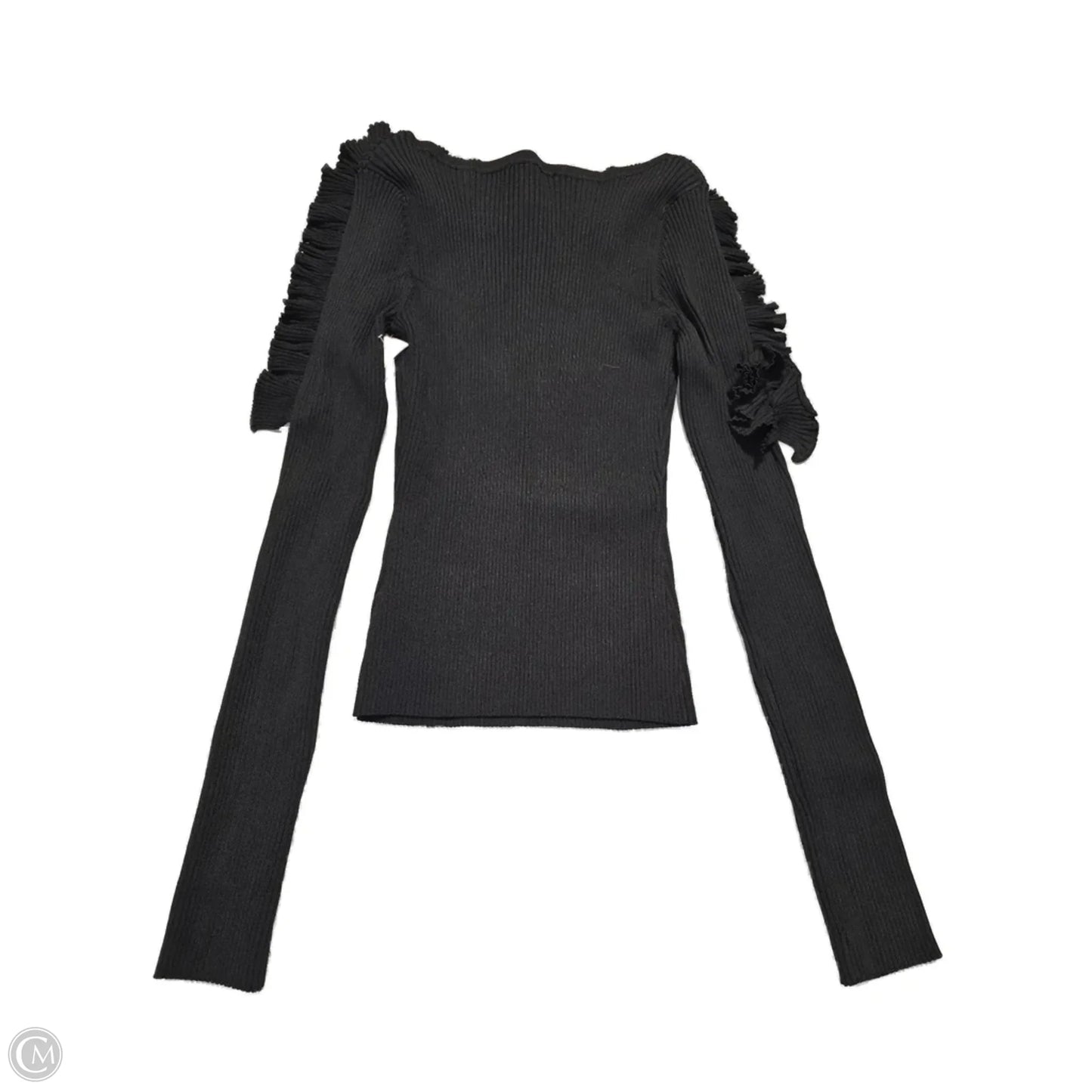 Top Long Sleeve By 7 For All Mankind In Black, Size: L