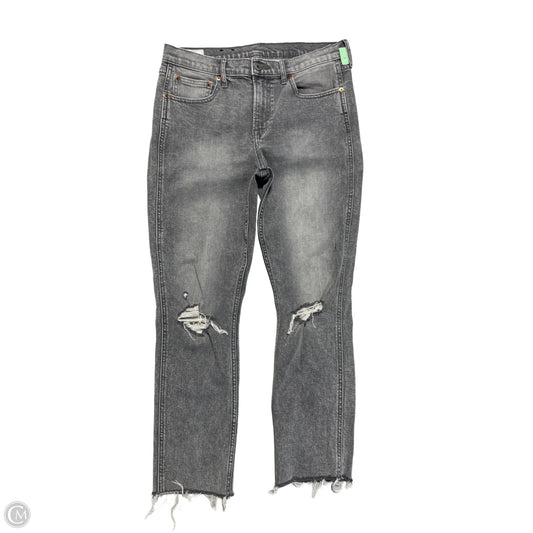 Jeans Straight By Gap In Grey, Size: 8