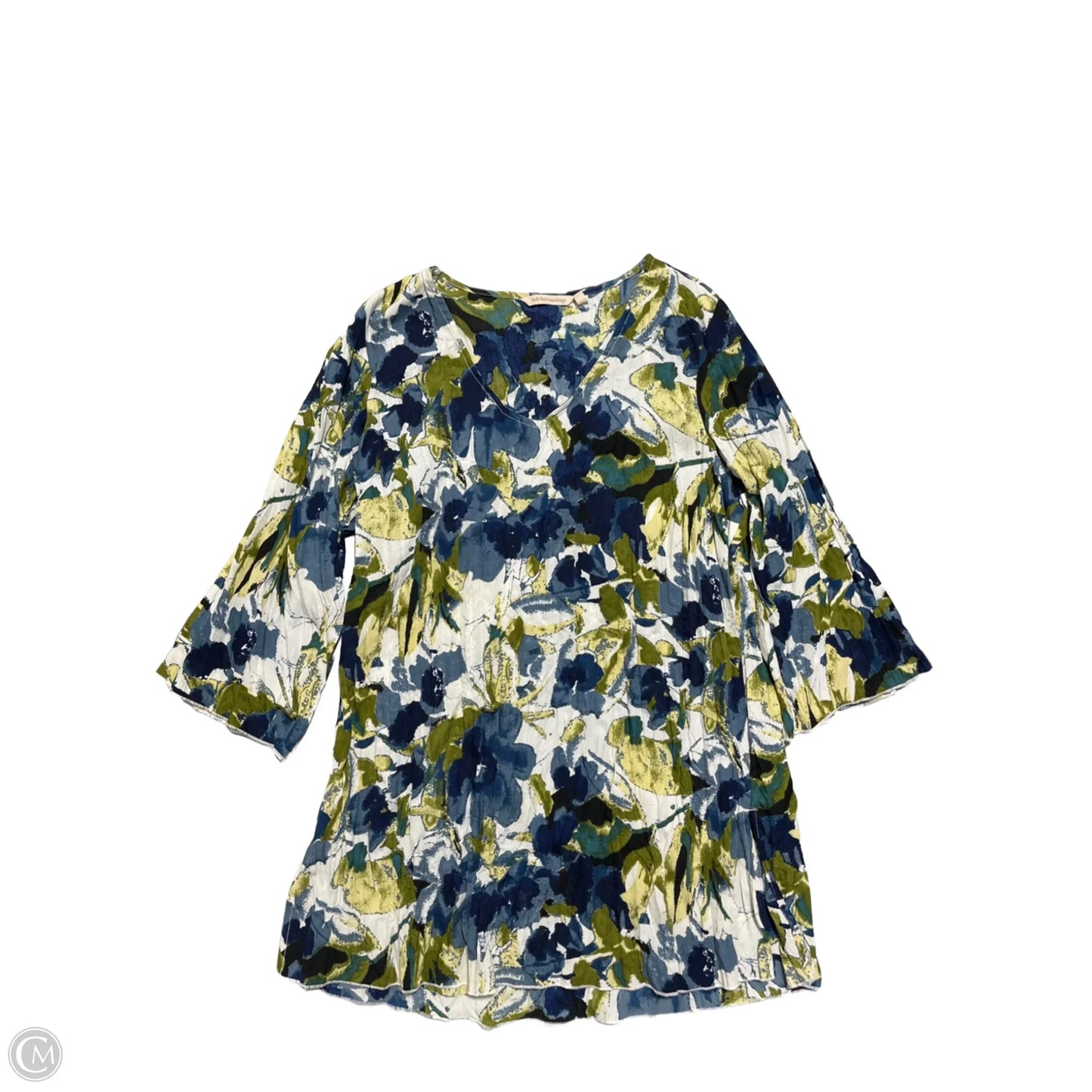 Top 3/4 Sleeve By Soft Surroundings In Floral Print, Size: S