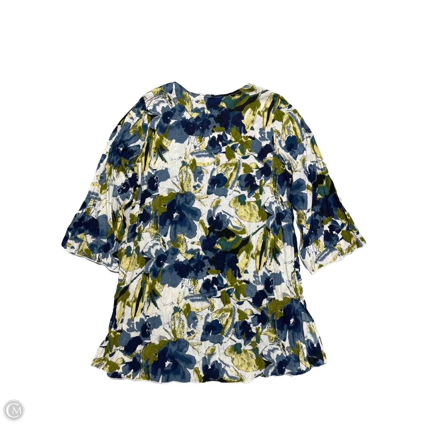 Top 3/4 Sleeve By Soft Surroundings In Floral Print, Size: S