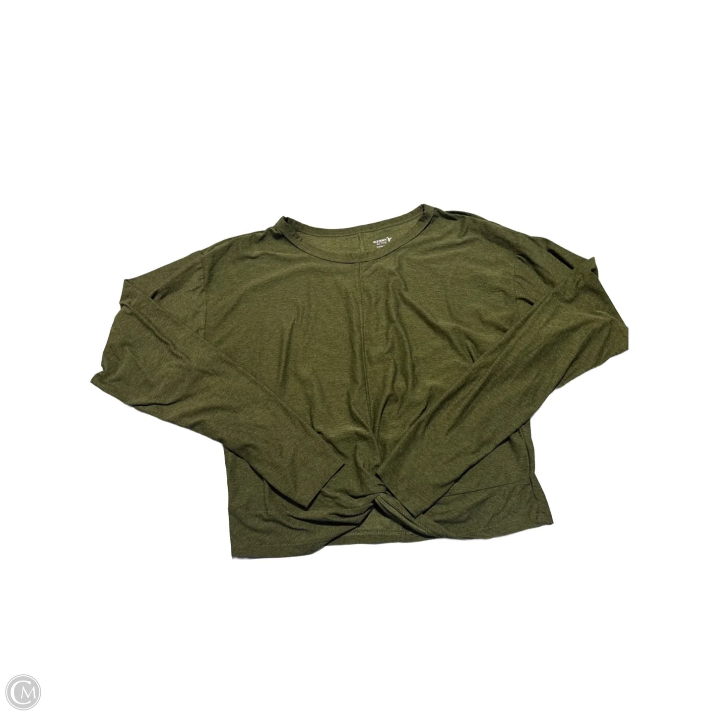 Athletic Top Long Sleeve Crewneck By Old Navy In Green, Size: Xs
