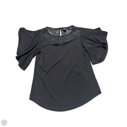 Top Short Sleeve By Worthington In Black, Size: Xs